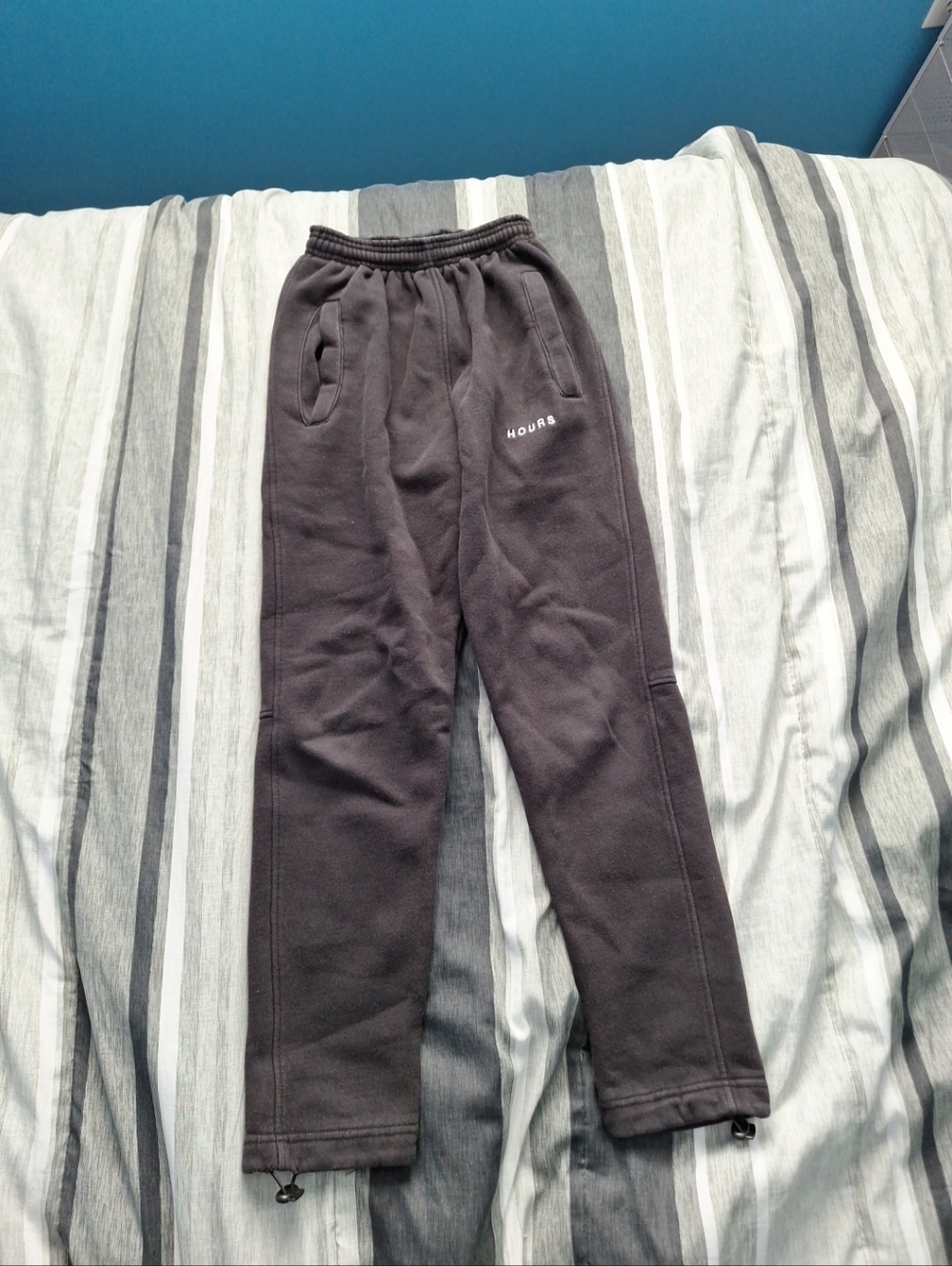 HOURS - Black Logo Joggers